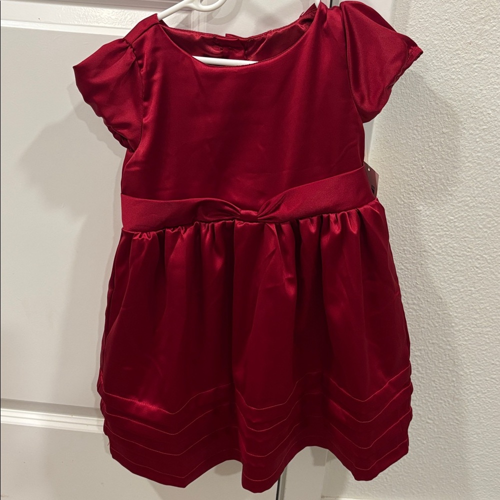New! Gymboree red satin dress size 4t